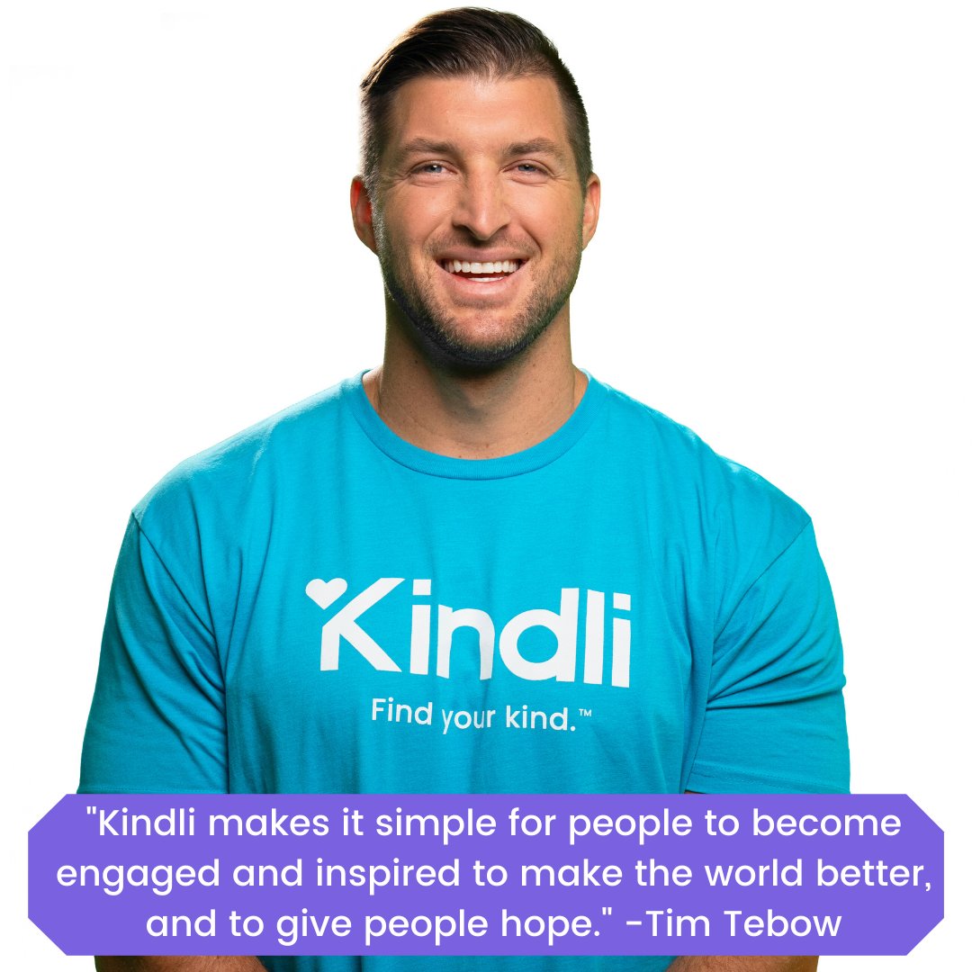 Twitter Fam, @kindlisocial is a social media platform that’s just the good stuff– civility, kindness and positivity. Download the app and follow me @timtebow to join the Kindli movement to bring positive change to social media! #KindliPartner