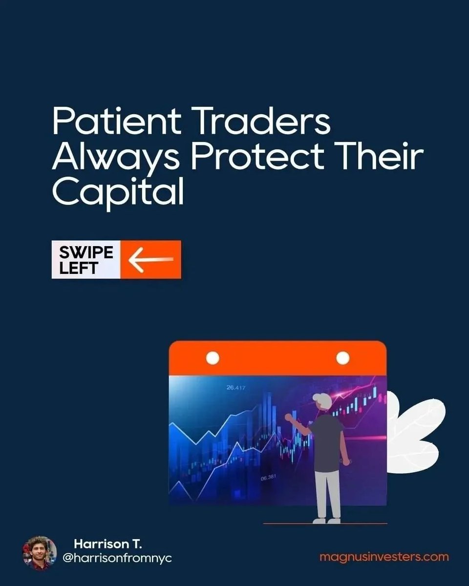 Patient trader always protect their capital 📌

Swipe to read till the end >>>

-
[🧵thread]
$ES $SPX $NQ $RTY $SPY $QQQ $IWM $VIX $DXY

#HowToTrade #SwingTradingStrategies