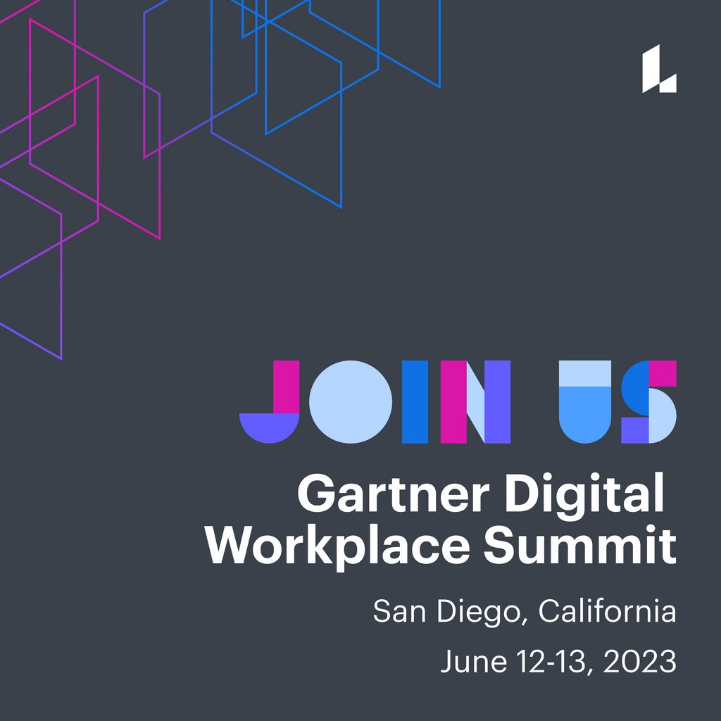 LucidSoftware's tweet image. 📢 Calling all digital workplace enthusiasts! 🌟 Mark your calendars for June 12-13 for the Gartner Digital Workplace Summit in San Diego! 🌞🌴 

Swing by Booth #112 to connect with our experts and explore the power of visual collaboration 🚀💼 

#GartnerDW
