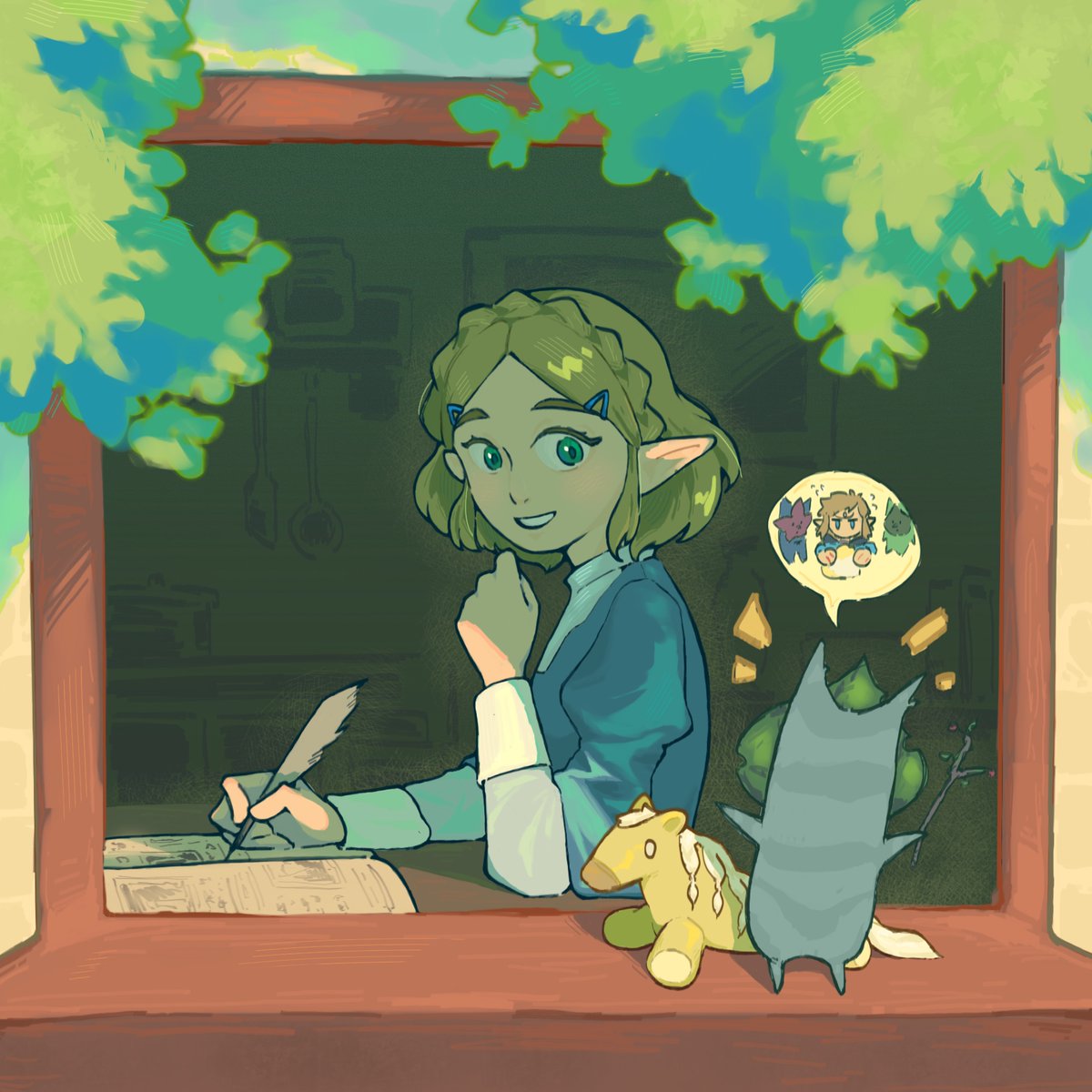 oceanjar_01's tweet photo. Gift from Link

#zelink #Zelda #TheLegendOfZelda https://t.co/ykatGIchbG