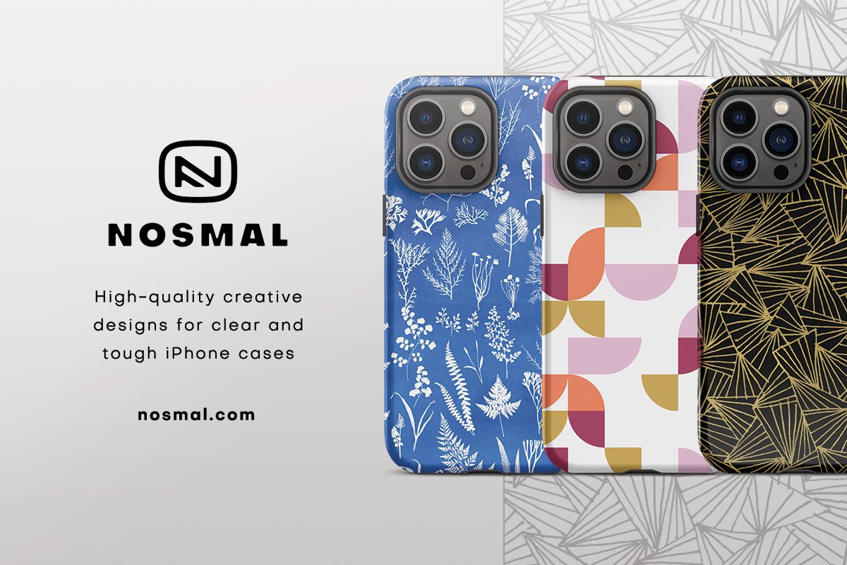 🎉Introducing Nosmal! Discover graphic tees, embroidered shirts, phone case designs, wall art, and more in our online design shop. 👕📱🖼️ ✨ 

nosmal.com