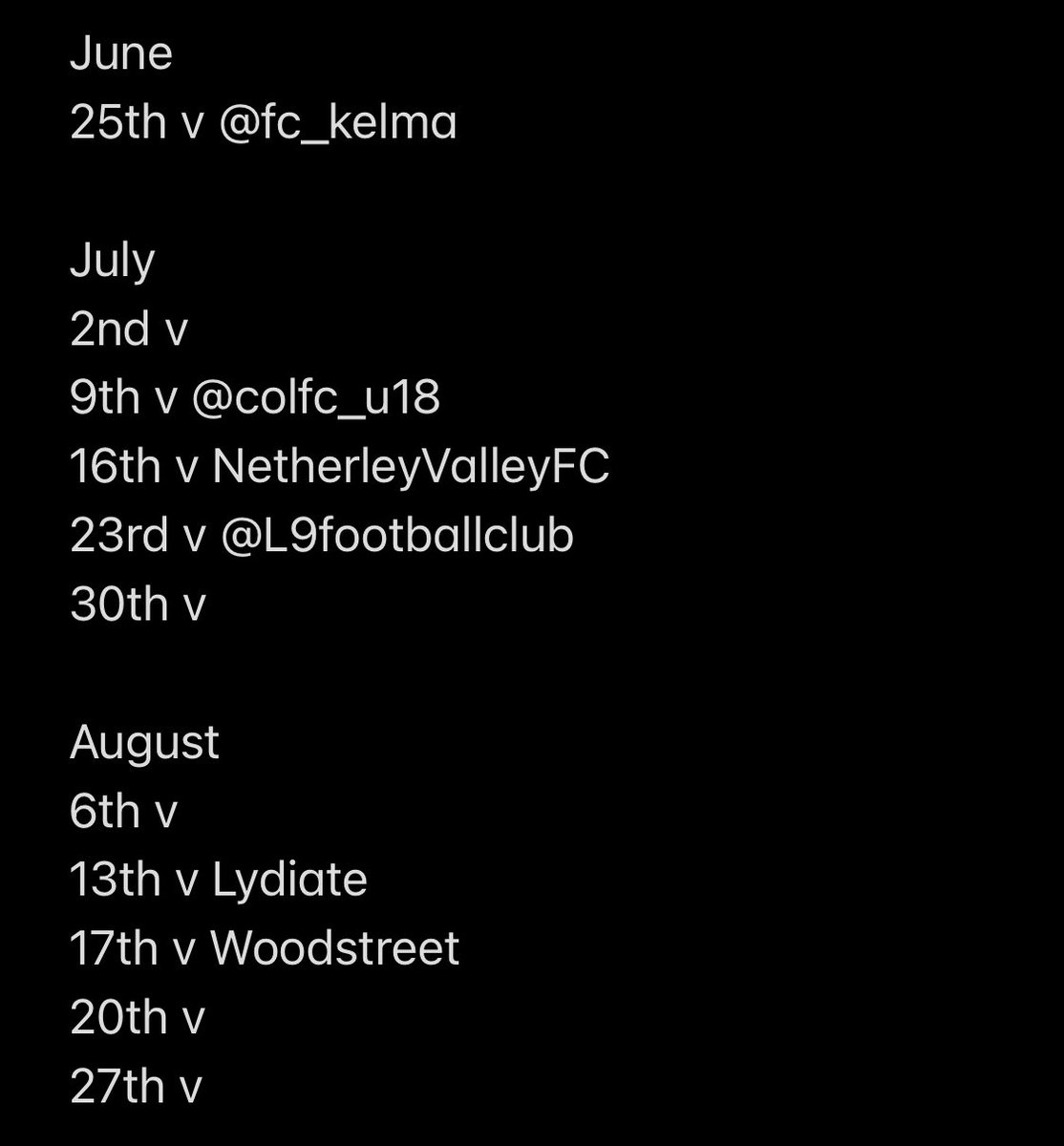 RileysCornerFC's tweet photo. Still a few dates left, get yourselves booked in 👌🏽 https://t.co/4x3JNUPZsr
