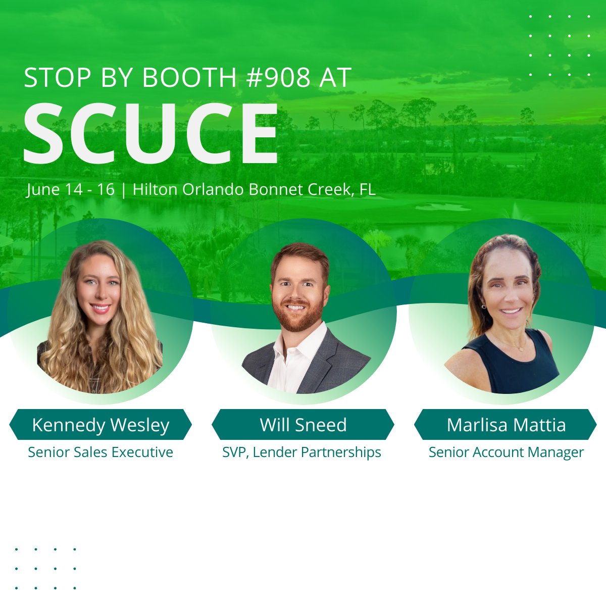 LendKey's tweet photo. Don't miss the opportunity to visit our booth #908 at the @LeagueofSECUs SCUCE conference.

Swing by and connect with Kennedy Wesley, Will Sneed, and Marlisa Mattia to explore cutting-edge solutions that can revolutionize your financial institution.
#connect #SCUCE https://t.co/c3t6ScIWtQ