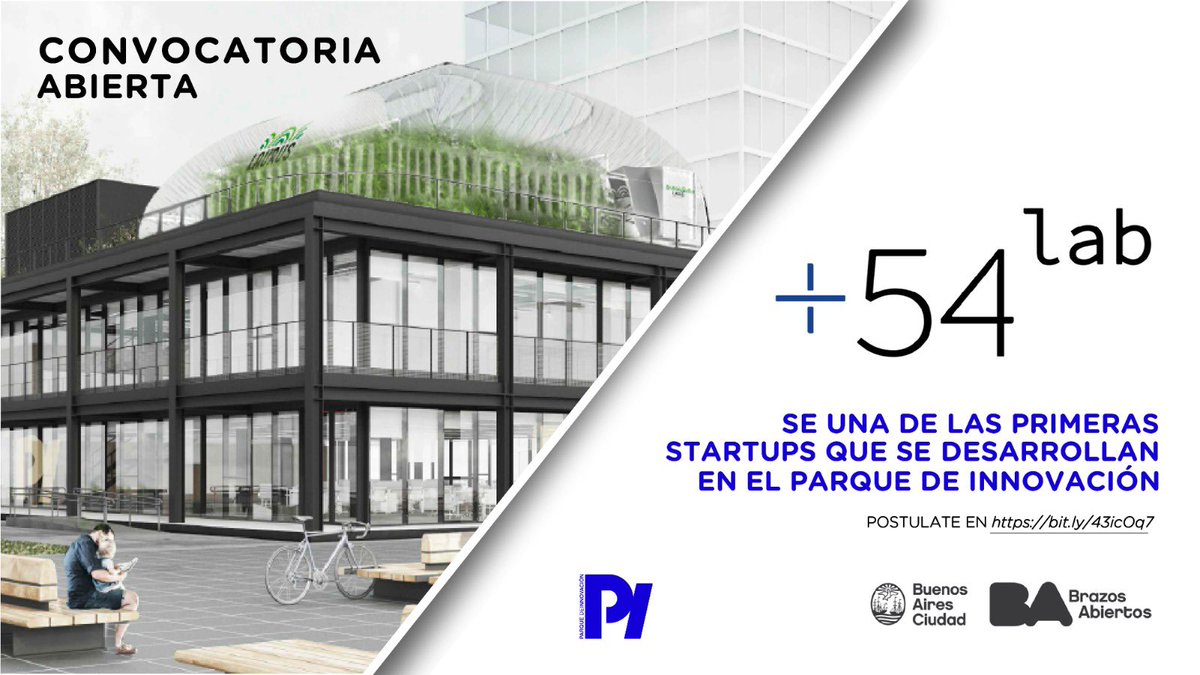 ⚡️Llega la convocatoria de +54Lab del Parque de la Innovación🙌

👉🏻Si tenés un proyecto vinculado a la CIENCIA/TECNOLOGÍA y necesitás avanzar en su desarrollo en un espacio equipado y rodeado de un entorno estimulante, ¡postulate en bit.ly/43icOq7!