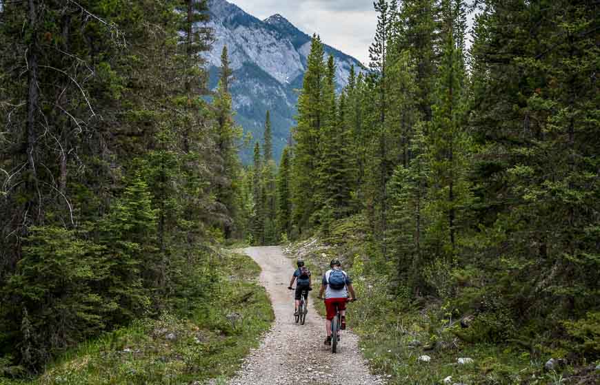 A fun one way bike ride - Goat Creek to Banff & the Legacy Trail back to Canmore 
hikebiketravel.com/goat-creek-tra…
#cycling #biking #explorekananaskis