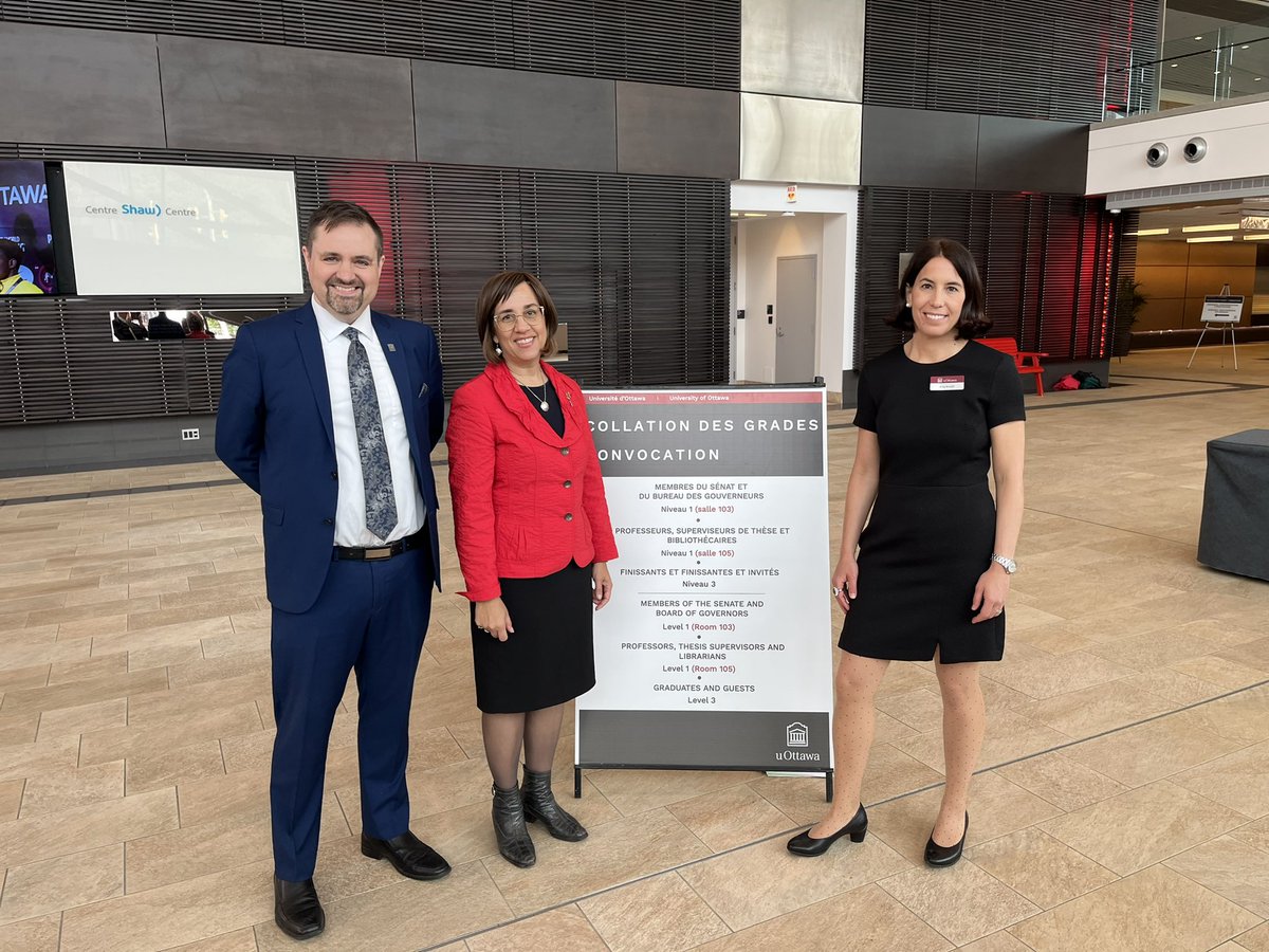 Gisèle Yasmeen (@gyasmeen) on Twitter photo Ce fut un plaisir de prêter main forte avec <a href="/msamyarnold/">Amy Arnold</a> et <a href="/connell_monette/">Connell Monette</a> ce matin pour recevoir le corps diplomatique à l'installation de notre nouvelle Chancelière, Claudette Commanda, à la collation des grades. Belle journée pour <a href="/uOttawa/">Université d'Ottawa | University of Ottawa</a>. Ce fut un plaisir de prêter main forte avec <a href="/msamyarnold/">Amy Arnold</a> et <a href="/connell_monette/">Connell Monette</a> ce matin pour recevoir le corps diplomatique à l'installation de notre nouvelle Chancelière, Claudette Commanda, à la collation des grades. Belle journée pour <a href="/uOttawa/">Université d'Ottawa | University of Ottawa</a>.