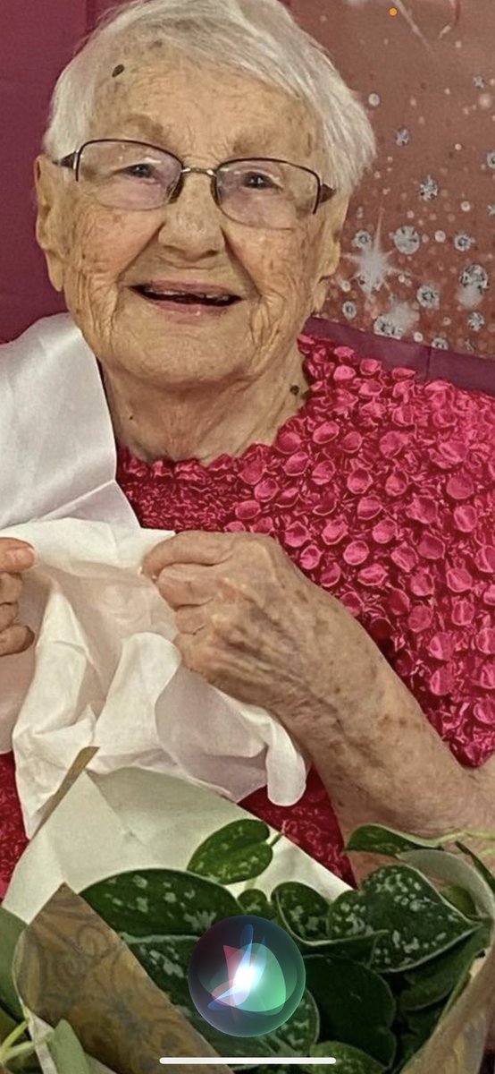 My Grandma turned 100 years old yesterday.