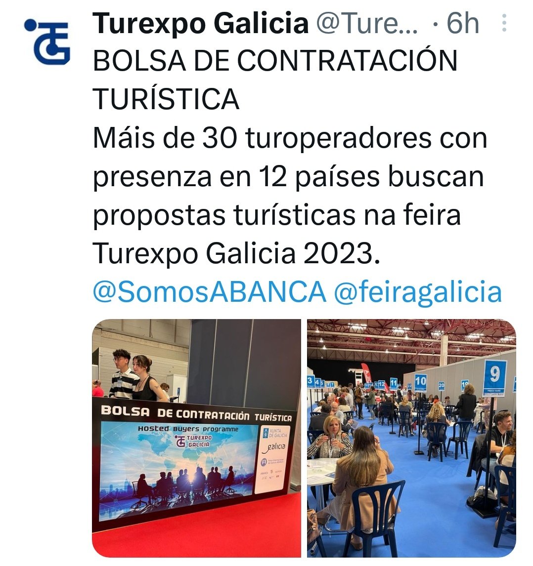 MarcoVolador2's tweet photo. El sábado iré a @ConcelloSilleda
al #encuentrodebloggers que organiza @karlosdiaz para @Turexpo #turexpo23 #festur23
Coincidiré con @aworldtotravel1 @paseargalicia @engaliciamorate @loves_galicia @GaliciaEscapada @JeroniZmo @galidrone
@nuncasinviaje
Os invito a seguirnos 😊 https://t.co/hfi52rcBXl