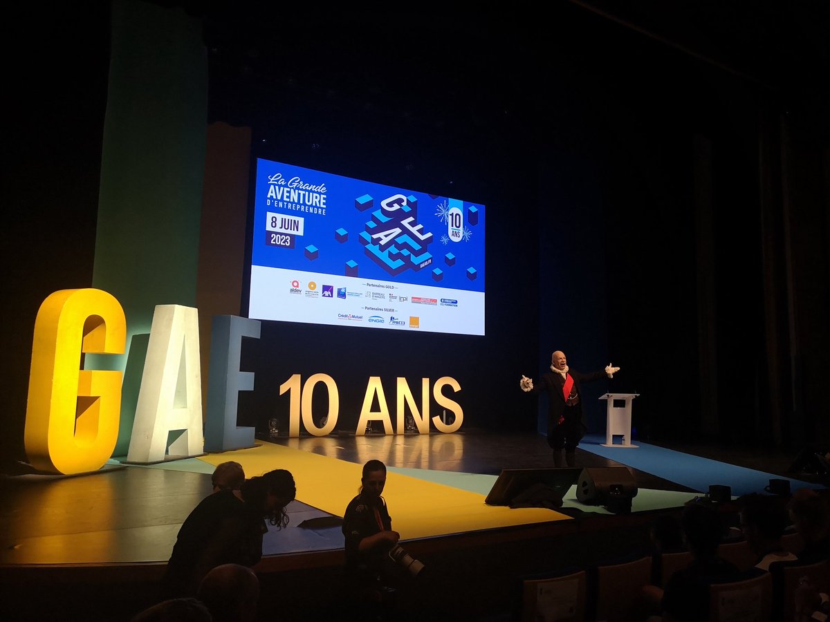 C'est parti pour la soirée de clôture de la Grande Aventure d'entreprendre de la @CCI49 !