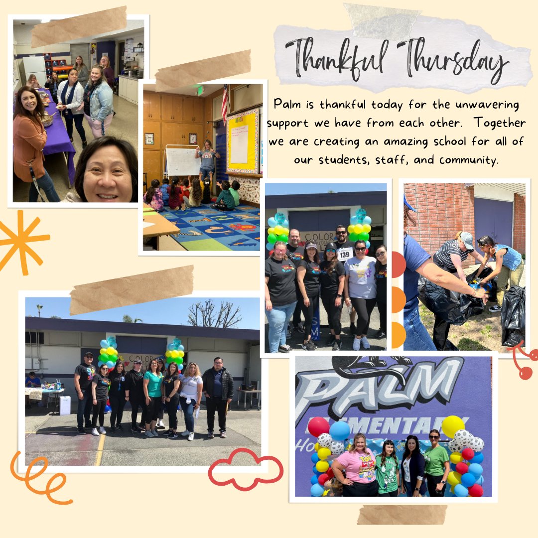 I am thankful for the community we have built at Palm Elementary.  Together we are creating an amazing school for our students, staff, and community.  #proudtobehlpusd🐾♻ #thankfulthursday🐾