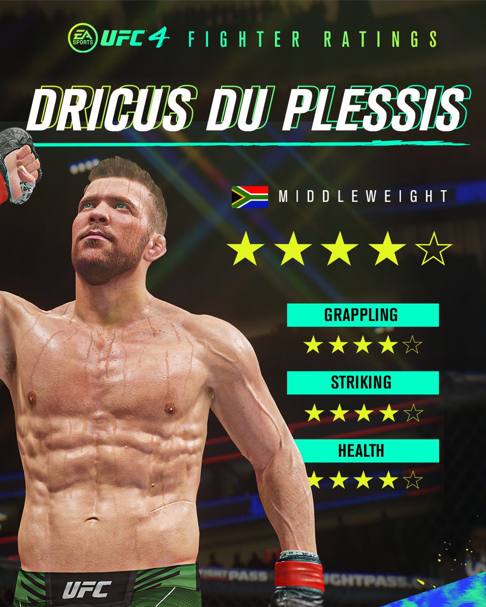 EASPORTSUFC's tweet photo. 🚨 FIGHTER DROP 🚨

Welcome @dricusduplessis and Khalil Rountree Jr. to #UFC4 👊

Fight now ➡️ https://t.co/xY5BzeYqrH