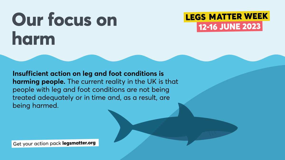 We believe insufficient action on leg and foot conditions is harming people - read about our position on harm legsmatter.org/about-us/legs-… #legsmatterweek #hiddenharm