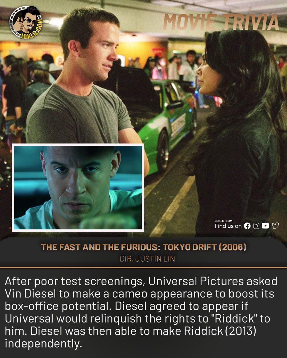 Movie Trivia! The Fast and The Furious: Tokyo Drift (2006)

🎥 #JoBloMovies #TheFastandtheFurious #MovieTrivia