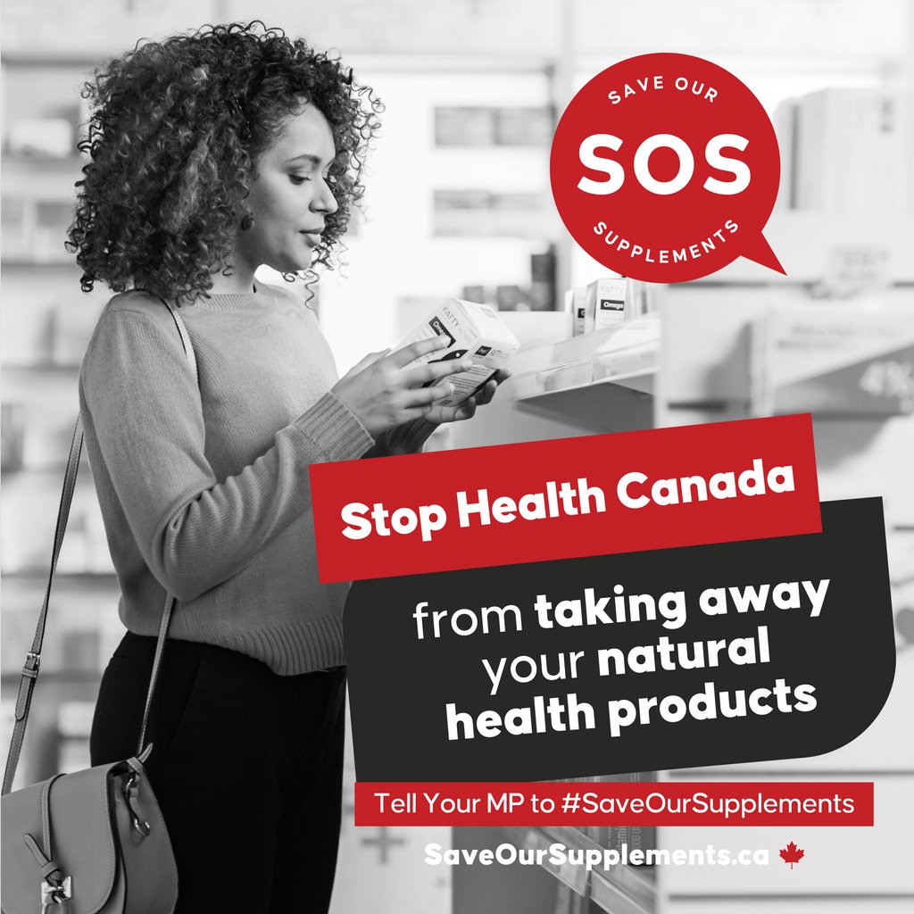 Prices are about to soar for many of the products that 71% of Canadians use every single day to proactively manage their health. Tell your MP NHPs shouldn’t cost more because @GovCanHealth Is broken at l8r.it/ry1Y  #SaveOurSupplements