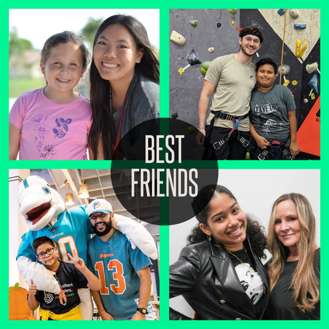 National #BestFriendsDay is the perfect reminder of the importance of friendship and the positive impact it can have! Join our community of Bigs and Littles and experience that impact firsthand. 

Apply today: bbbsbroward.org/what-to-expect…

#BFFs #BBBSBroward