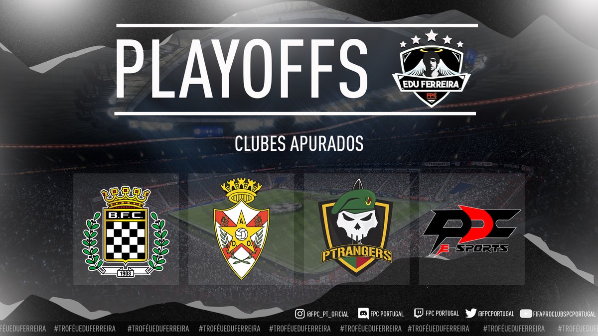 🎗️  Troféu Edu Ferreira - PLAYOFFS

Chegou a hora das grandes decisões. A fase a eliminar do Troféu Edu Ferreira vai começar e os quatro clubes apurados são: Boavista FC, AD Oliveirense, PT Rangers e PDC Esports. Mais novidades em breve.

#ProClubs #FIFA23