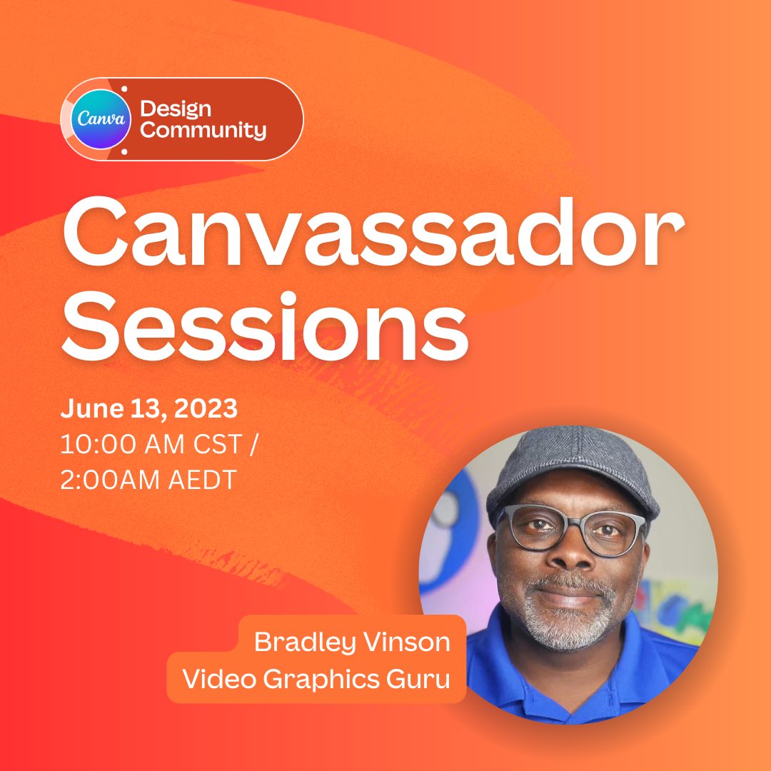 So excited to be part of this event w/ <a href="/canva/">Canva</a> #canvavideo #canvadesign #bradleyteaches