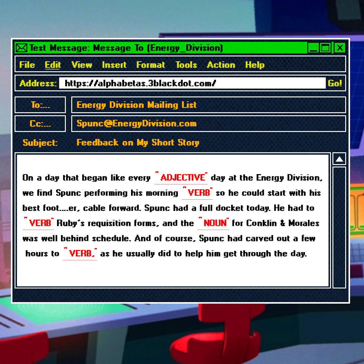 Words have been censored due to CIA filters, please fill in this document to your best knowledge.