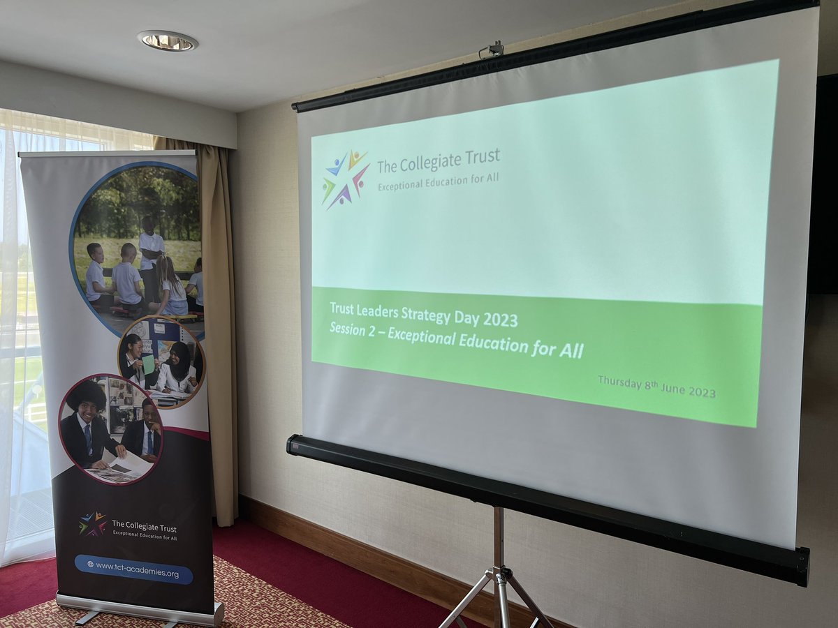 CEO_TCT's tweet photo. Our Trust Leaders Strategy Day @CollegiateTrust today was focused on our greatest resource - our PEOPLE. A great day of collaboration with exceptional education for all at the centre of our thinking, as always. https://t.co/4ux0psB5LM
