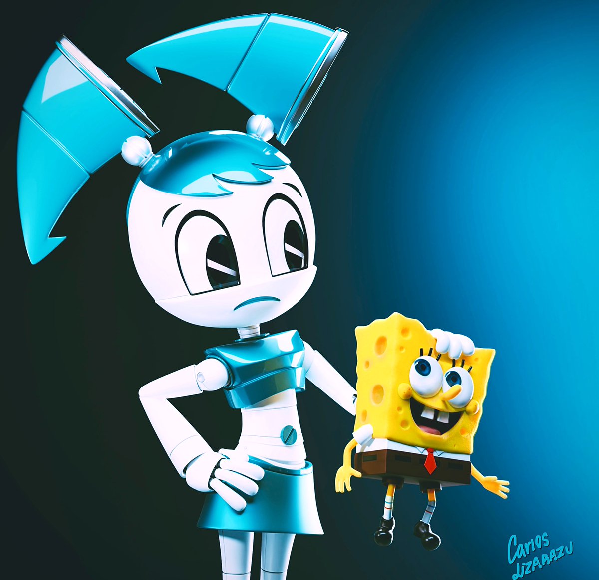 Carlos Lizarazu on X: new redesign of jenny wakeman in 3D #xj9 # jennywakeman #mlaatr #3dart  / X