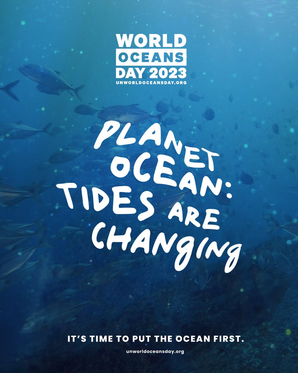 Happy World Oceans Day 2023!! 🌊

"World Oceans Day reminds every one of the major role the oceans have in everyday life. They are the lungs of our Planet and a major source of food and medicine and a critical part of the biosphere."

#WorldOceansDay #UNWorldOceansDay2023