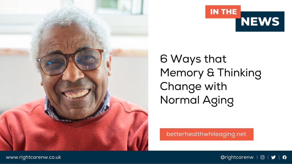 RightCareNW's tweet image. #CognitiveAging is a natural part of getting older. Memory, thinking, and processing speed may decline, but wisdom and positivity can increase. Understanding these changes helps us support older adults better. 

Read more betterhealthwhileaging.net/how-brain-func…

#AgeWell #HealthyAging