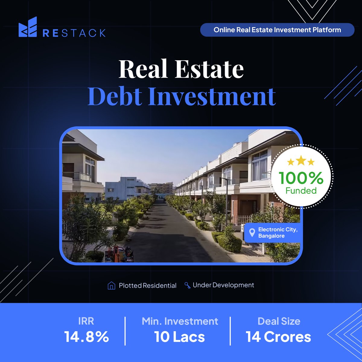 restackofficial's tweet image. We are pleased to announce the successful closure of Tranche 1, amounting INR 7 crores, for Real Estate Debt Investment Opportunity Bangalore!  For more info, please visit therestack.com

#Restack #DealClosed #NCD #RealEstate #Investment #wealthmanagement