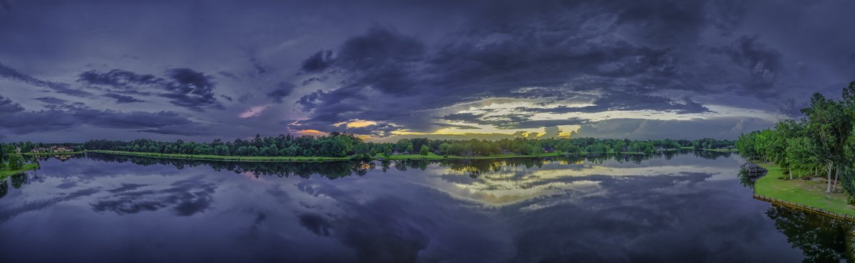 @MargaretOrr Storms/colors/reflections at #sunset yesterday in #southmississippi - 6.8.23. #dronephotography #hdr #DroneHour #StormHour #ThePhotoHour