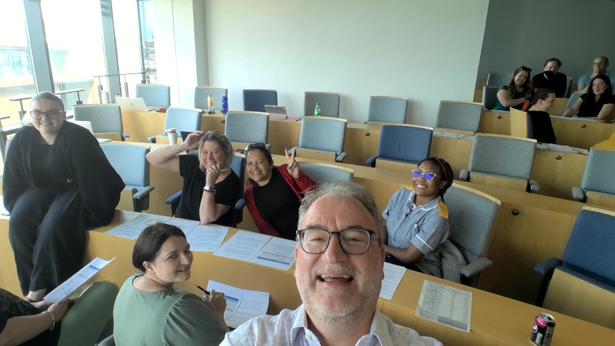 ClinPsychDavid's tweet photo. Such a pleasure to spend time with our brilliant @PlymUni student nurses this pm to focus on psychological aspects of physical injury &amp; illness, supporting pts &amp; their families to cope, &amp; ensuring that our compassionate care extends to ourselves. 
#ASPP23 #PUNC21 #PUNC22 @PUNC14 https://t.co/Zvw8sOEhcQ