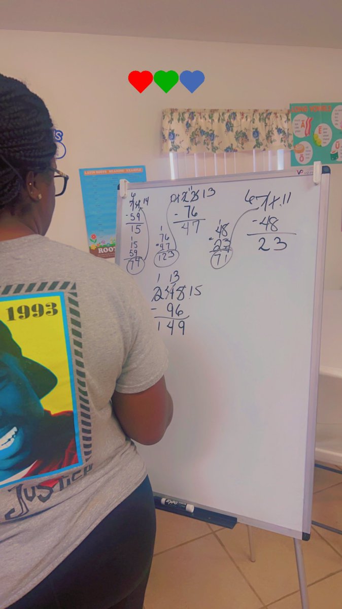 Today We Learn Subtraction While Borrowing #summerlearning  #getsomeassistance #callus #blacktutor #k12education #stluciecounty #getintoit #reading #math  #tutoringbusiness #inpersonSessions #helpishere #tutoringworks #gettingthingsdone #educationiseverything #knowledgeispower