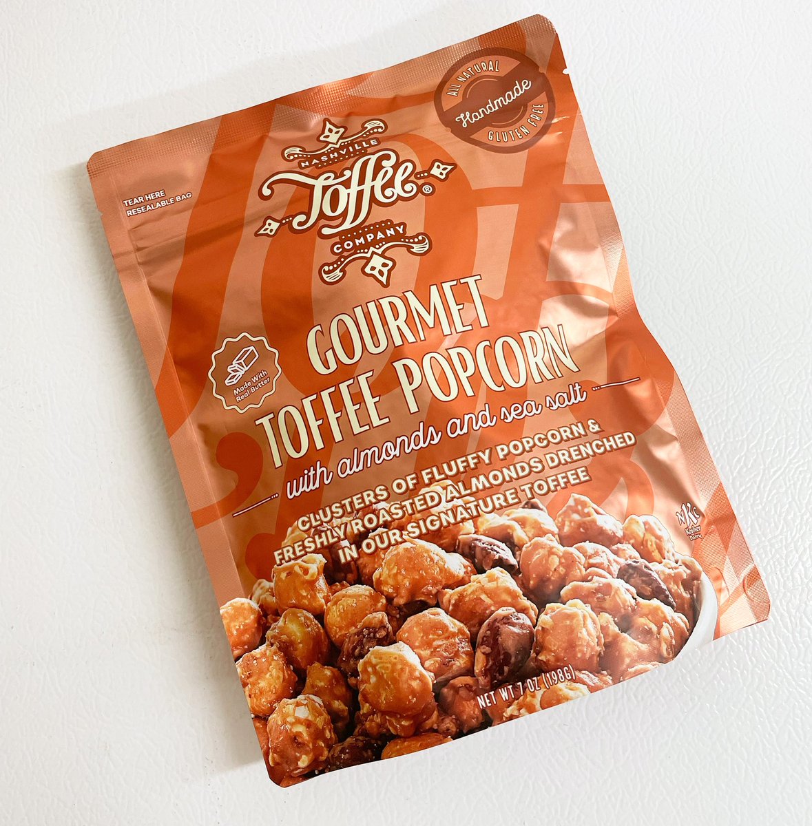 Lots of toffee popcorn delivered to @WholeFoods in Green Hills & Downtown this week!