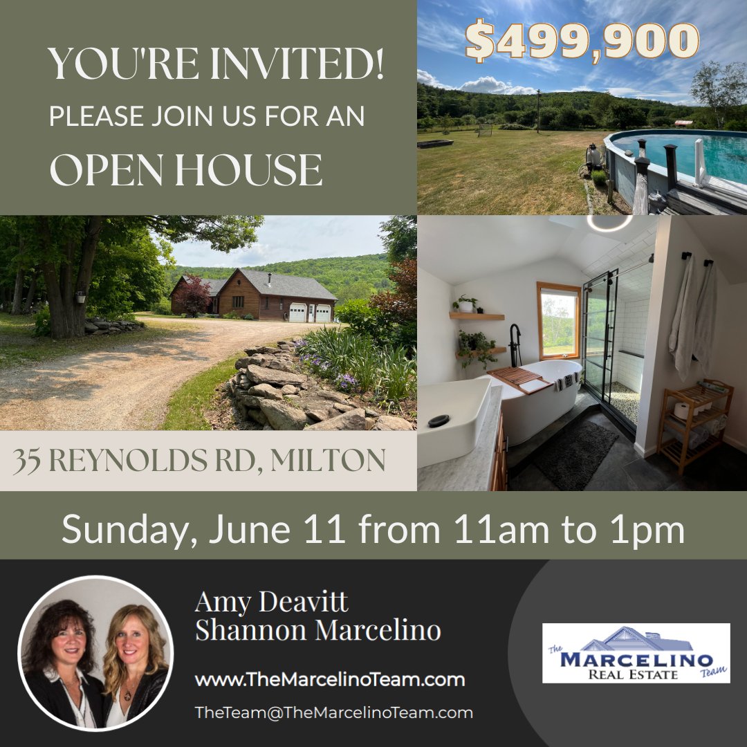 OPEN HOUSE June 11 from 11am to 1pm
Beautiful updated cape style home with many upgrades! 
themarcelinoteam.com/listing/495567…

#openhouse #vermont #vermontrealestate #milton #miltonvt #buyahouse #buyahome #realestate #vtrealestate #vtopenhouse #houseforsale #countryhome #countryhouse