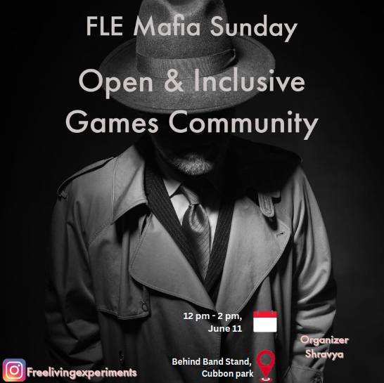 FreeLivingExpts's tweet photo. Open &amp; Inclusive events by Free Living Experiments on June 11th at #cubbonpark. Find more details  &amp; RSVP here : https://t.co/xVuZUkdUFR… #Bangaloreevents #Inclusion #opencommunity #networking #belonging #learning #art #games #weekend #Bangalore #bangalorecommunities https://t.co/YXPAnl7CvI
