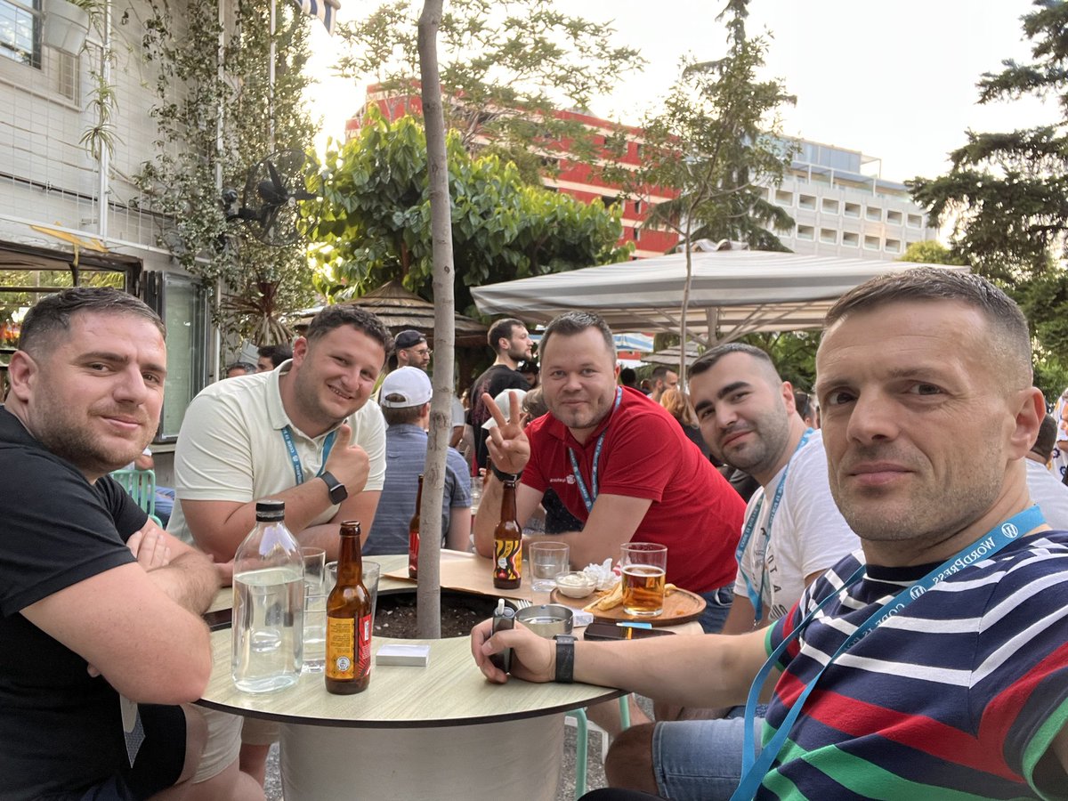 Enjoying the evening at the <a href="/indystack/">IS</a> party with amazing company.

<a href="/WCEurope/">WordCamp Europe</a> #WCEU #WCEU2023