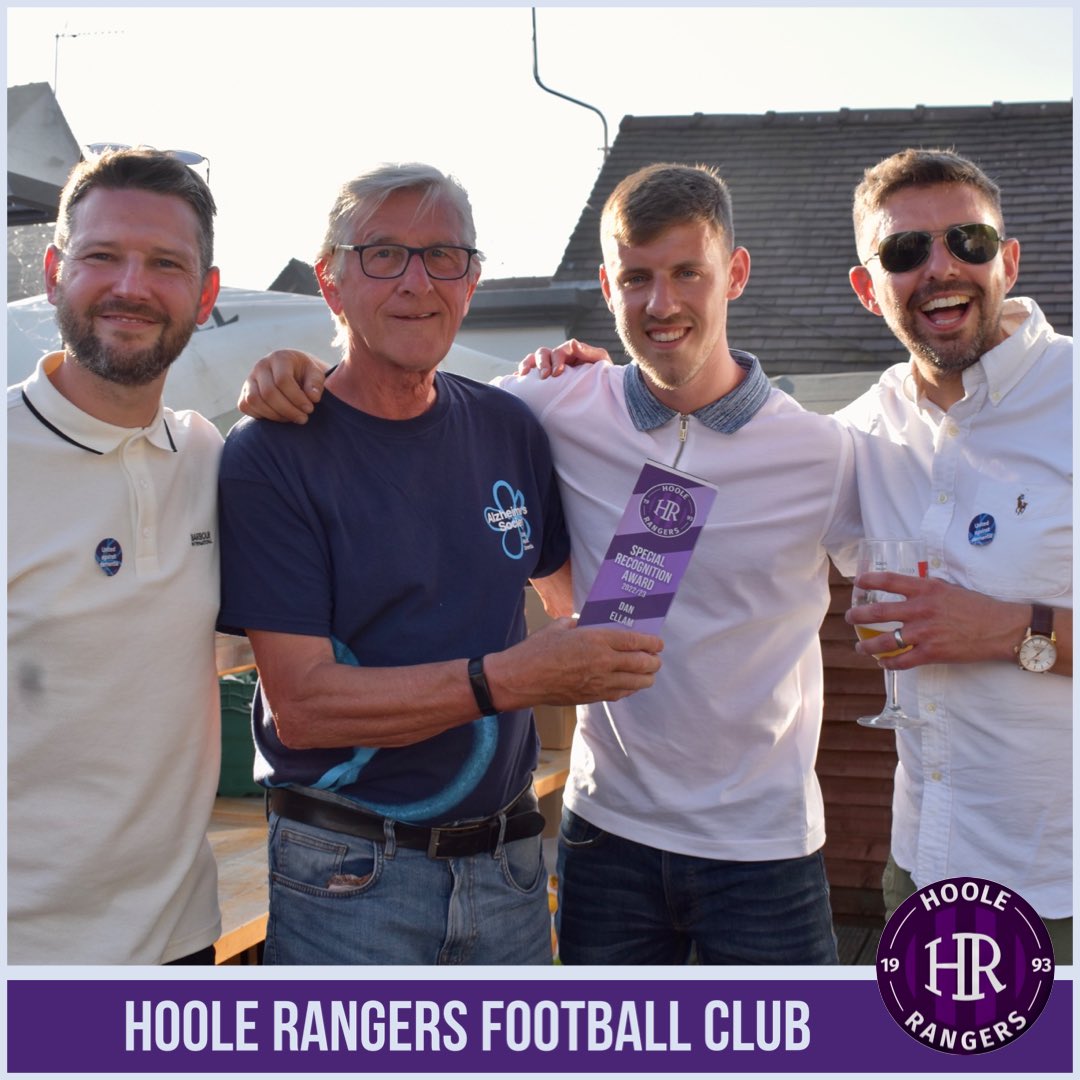 𝗘𝗻𝗱 𝗼𝗳 𝗦𝗲𝗮𝘀𝗼𝗻 𝗔𝘄𝗮𝗿𝗱𝘀 🏆

At Saturday’s awards our winners were:

Players Player: @Joe00St

Managers Player: Josh Hopley

Top Goalscorer: @joshleach08

Goal of the Season: @Victorr_ar 

Special Recognition Award: @Dan_Ellam7

Those @Awards_FC_ trophies 😍

#HRFC💜