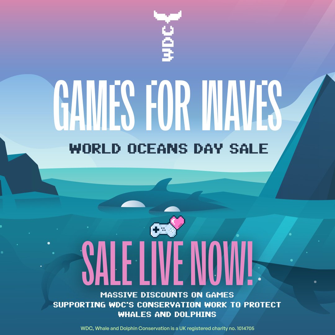 The #WorldOceansDay Steam sale is LIVE! 🌊💙 Head over to Steam now to grab some whaley big bargains including @KitariaFables (60% off) and @PotionPermit (20% off) & support @whalesorg’s conservation work to protect 🐳 & 🐬 at the same time! 🎮 Buy now: bit.ly/OceansDaySteam…