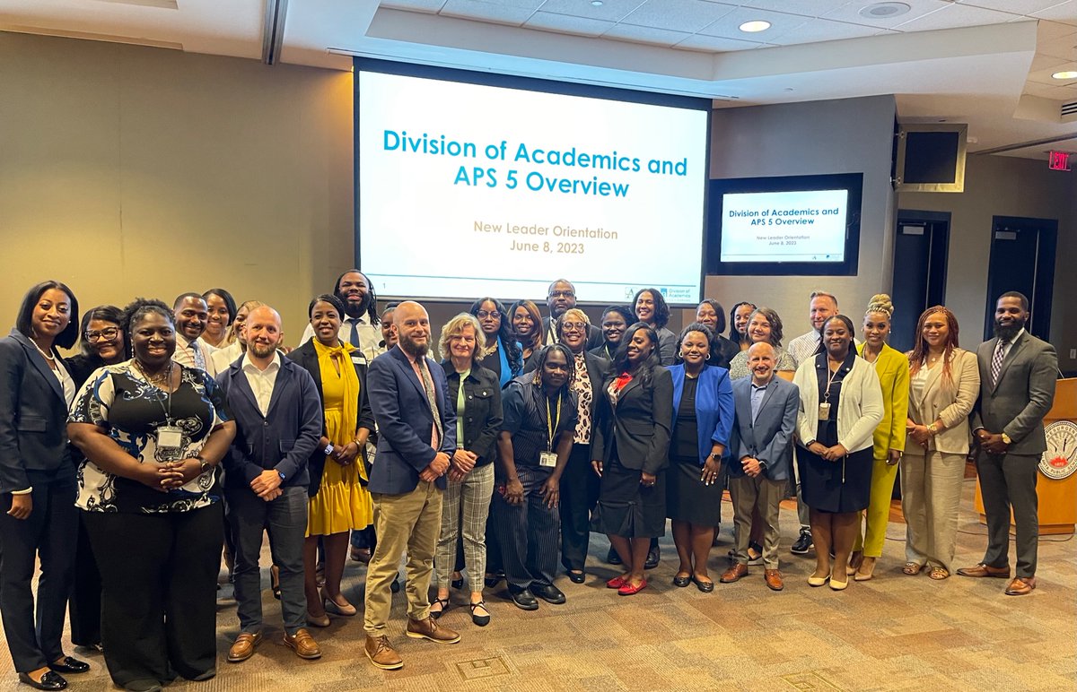 wardellhunterED's tweet photo. Today we welcomed our new leader class of 2023-2024.  Twenty-Four of the best new principals and assistant principals are learning the APS way.  #teachingandlearningisthecore
#buildculture #APS5 #apsleadershipdevelopment #greattoamazing
@apsupdate_ https://t.co/DlC193vmA0