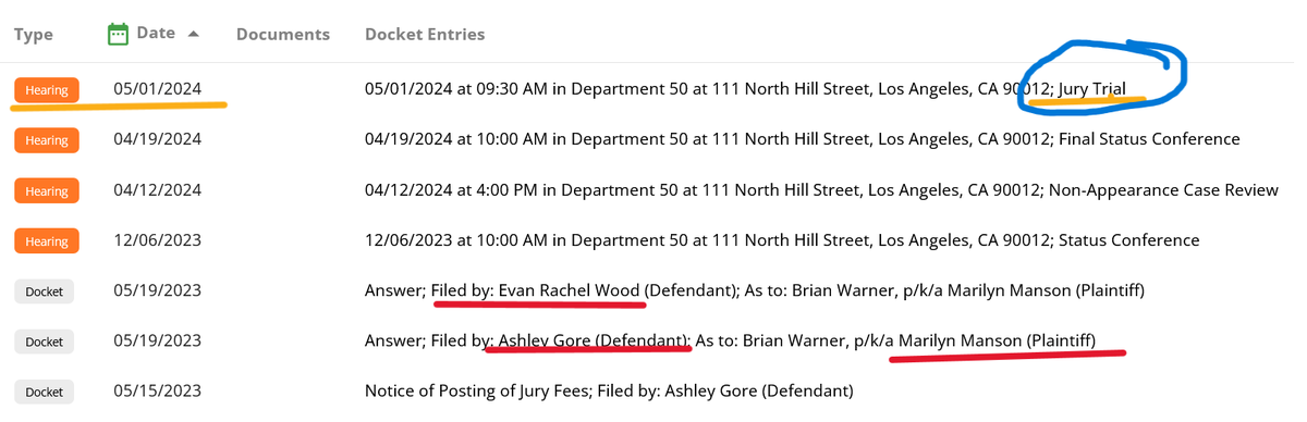 Breaking News: #MarilynManson trial date is set. Justice will be serves. #EvanRachelWood and #IStandwithEvan fans have time for gnashing of the teeth. His day in court will be epic. You can hear Evan lied be exposed in real time.