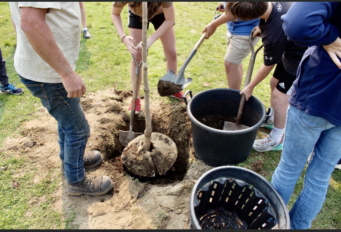 StAlexDragons's tweet photo. @rhondadagostino Gr 5/6 Ss from @npsc_schools had a great learning experience thx to #cleangreenbeautifulnorthbay #stalexander school yard looks great. #STAdragons #houseofdragons #npscdsb @CatholicEdu https://t.co/gIo00EEmhe