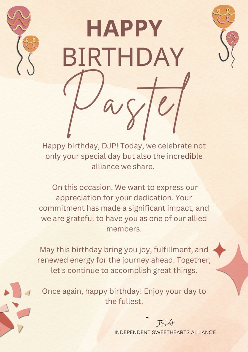 isaforkdlexofc's tweet photo. Happy happy birthday DJP @philautiafries of @kdlexfairiesofc. You know how grateful and blessed this alliance is because of you. Thank you for being one of the backbone of ISA. Stay blessed and have a blast our best DJ, DJP. 🤍

Love,
Your ISA fam

#KDLex | #KDLEXSweethearts https://t.co/bSisQhBqs9