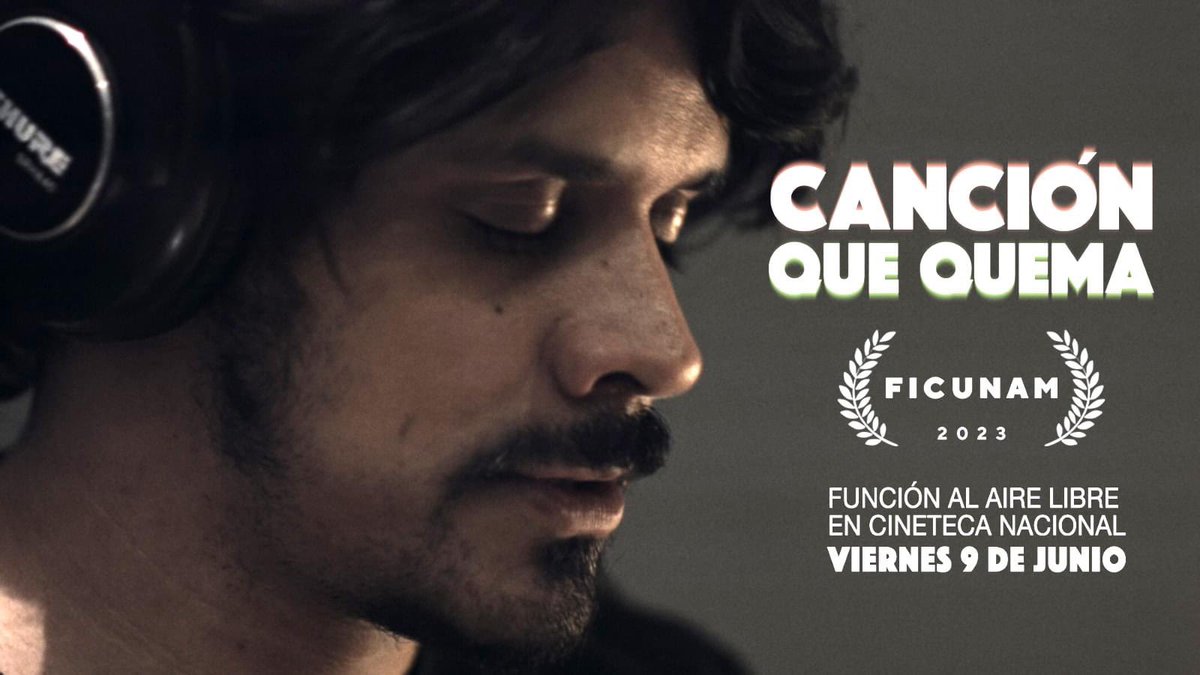 CinetecaMexico's tweet photo. #cancionquequema, coproducción de @YuleneOlaizola , Luis Flores y Ruben Imaz sobre @sanpascualitor, tendrá su segunda proyección en nuestro FORO AL AIRE LIBRE

La cita es el 9 de junio a las 20h.

Cortesía de @FICUNAM https://t.co/RxJHjwR1pk