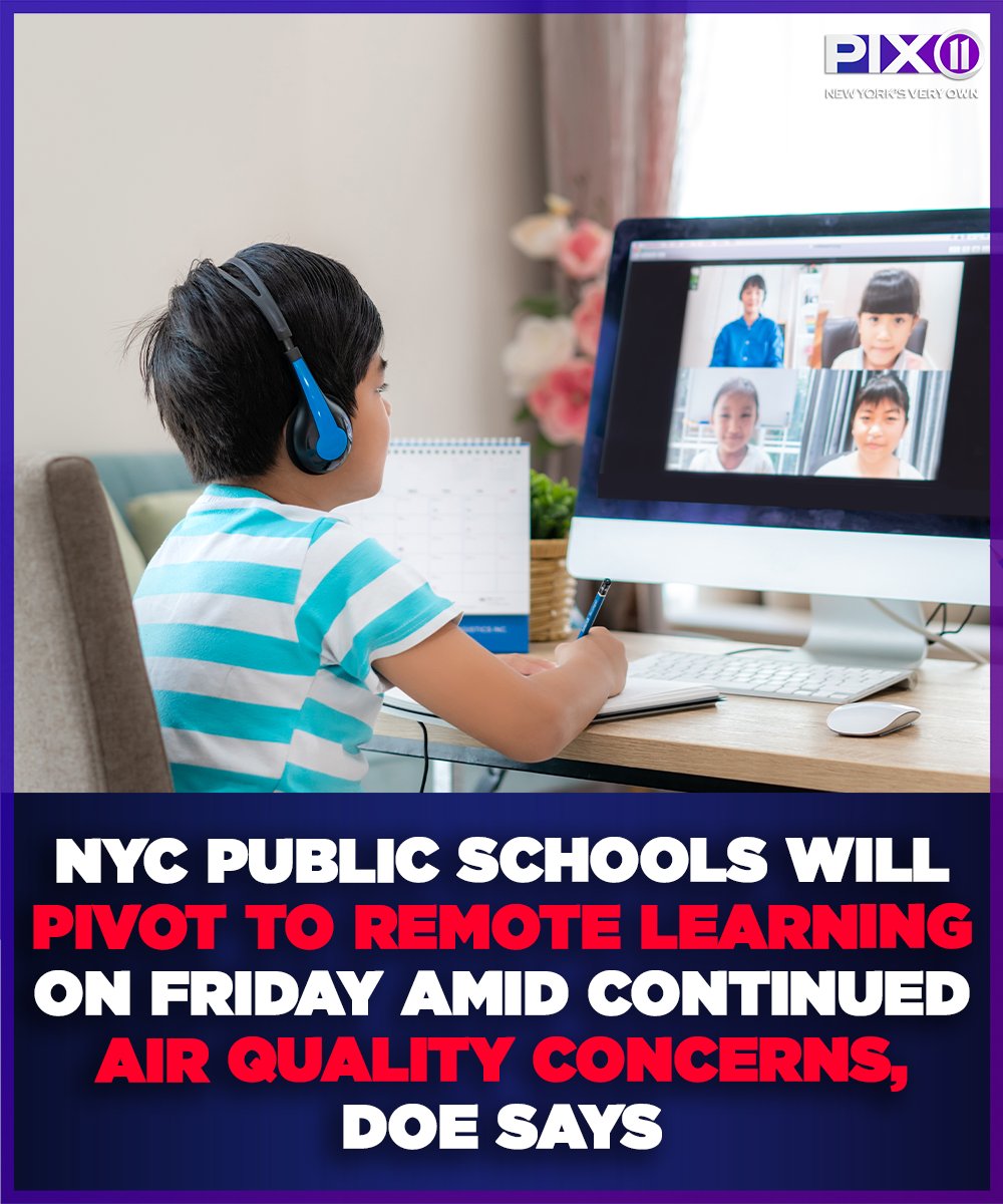 PIX11News's tweet image. #BREAKING | New York City Public Schools, the largest school district in the United States, will pivot to remote instruction on Friday, the Department of Education announced Thursday.