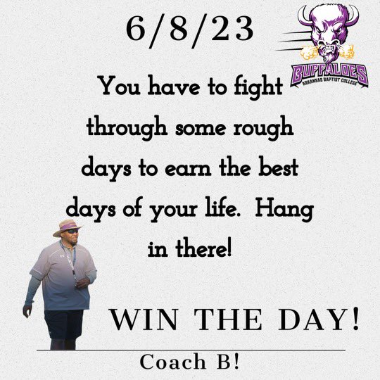 WIN THE DAY ‼️ <a href="/coachbailey_abc/">Ashdone Bailey</a>  #BuffUp