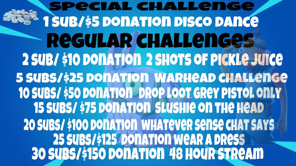 first 24 hour kick stream with some crazy kick challenge come to the stream and lets see if we can mark some of these challenges as done! kick.com/themg #fortnite #FortniteCh4S3 #KickStreamers #24hourstream #kickchallenges #BattleRoyale