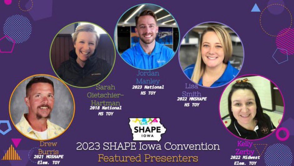 SHAPEiowa's tweet photo. The convention in Johnston, Iowa on July 27-28 is sure to be a great one…

Register today: https://t.co/ta87EbBdMM https://t.co/7zIfOVcpKG