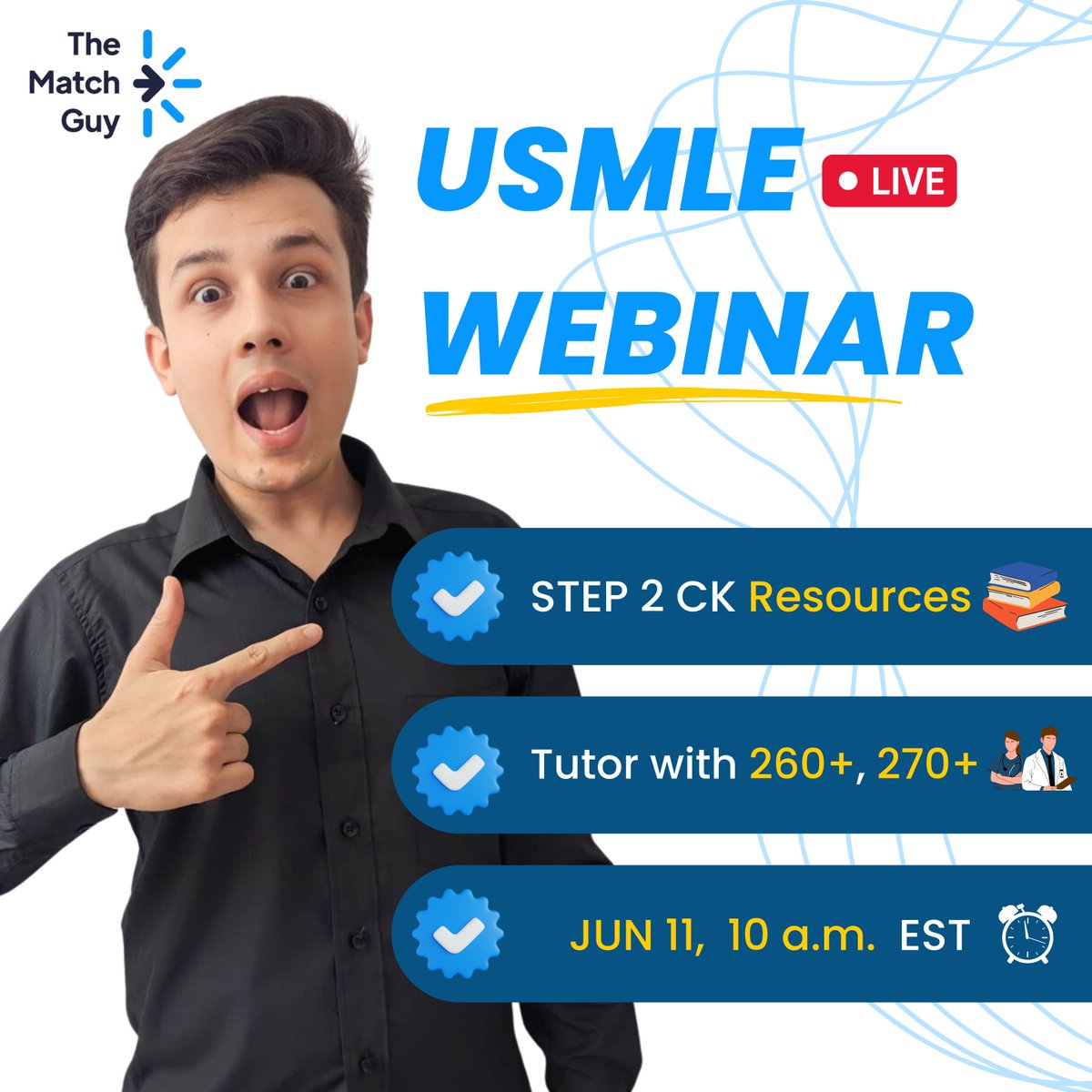 malkeasaad's tweet photo. 🚀 Don't miss out on this FREE Webinar on how to pass the STEP 2 CK with a tutor of 260+ and 270+
✅ Sign up now: https://t.co/rIOJPfPVqG
#usmle #usmlestep2ck #usmlestep #match2024 #usmlepreparation #usmlestep2ck https://t.co/N9RIjzerRZ