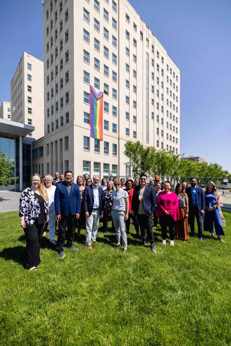Happy Pride everyone!
What an honour to be present for the flag drop at the legislature! 🧡  
I am so incredibly proud to stand with this fantastic crew of smart &amp; compassionate advocates.
And I am so eager to get to work making Alberta a healthy place for all! ⚧️🏳️‍🌈🏳️‍⚧️🌈