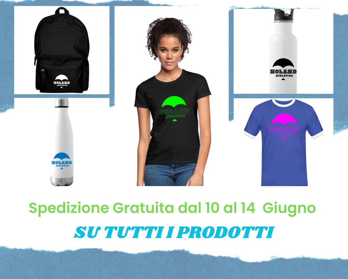 NolandAthletics's tweet photo. Siamo lieti di annunciare che tutti gli articoli di Noland Athletics saranno spediti gratuitamente dal 10 al 14 Giugno. Approfitta ora dell'occasione per risparmiare sull'acquisto di articoli sportivi di qualità. Il periodo di spedizione gratuita è limitato https://t.co/Gsuu6lrnOZ