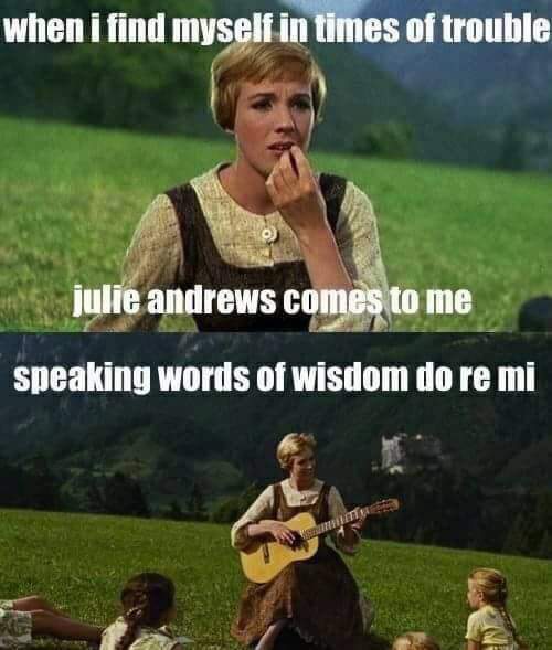 Did make me giggle 🤣🤣 #TrueStory #LifeGoals  #TheSoundofMusic #TheBeatles #TheHillsAreAlive #LetItBe