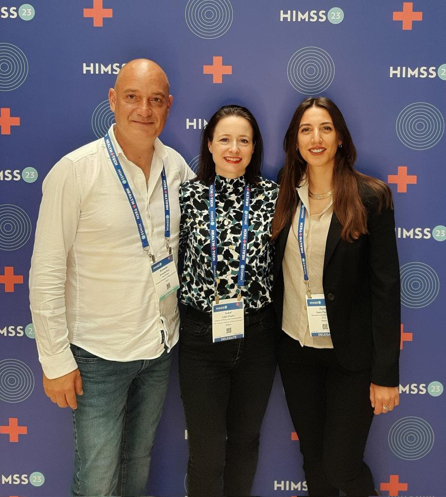 EFA_Patients's tweet photo. 👋 Hello @HIMSS participants in Lisbon, if you wish to connect with patient representatives, this is our #EFAPatientsDigital delegation to #HIMSS23Europe

 ▶️ Our vicepresident @ideasensalud
➡️ Our policy director @IsaProano
➡️ Our programme manager @AgataPapotto

Let's connect! https://t.co/yb57ChUBIe